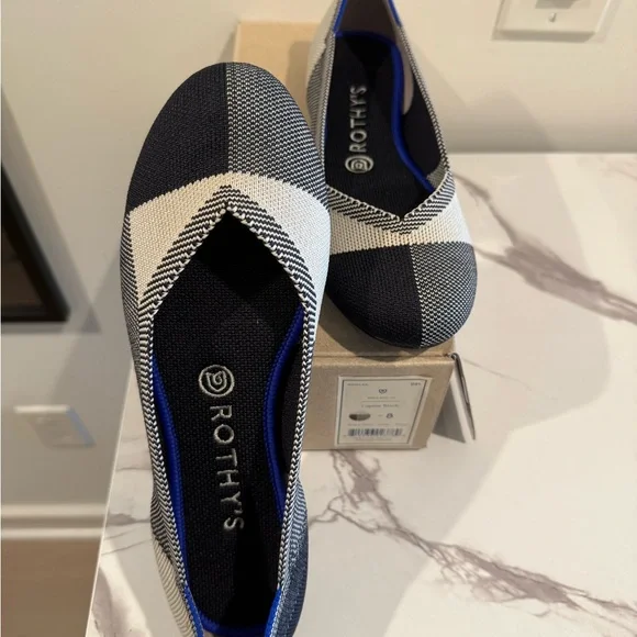 Rothy's Women's Black and White Flats - Picture 5 of 6